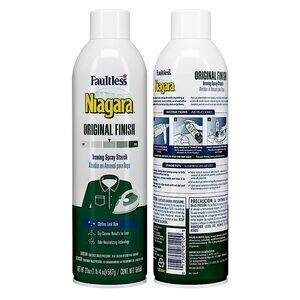 Faultless Niagara Original Finish Ironing Spray Starch, 20 oz pack of 2 units